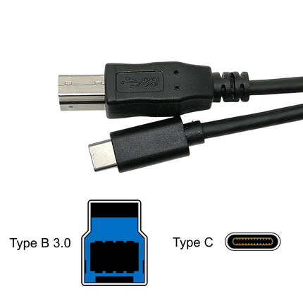 USB-C to USB3.0 USB-B 1m [10GUSBC-USB3B-1m]