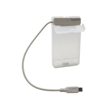 MAIWO 2.5インチSATA to USB-Cアダプタ+ケース WHITE [K105C-WH]