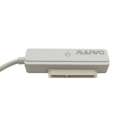 MAIWO 2.5インチSATA to USB-Cアダプタ+ケース WHITE [K105C-WH]