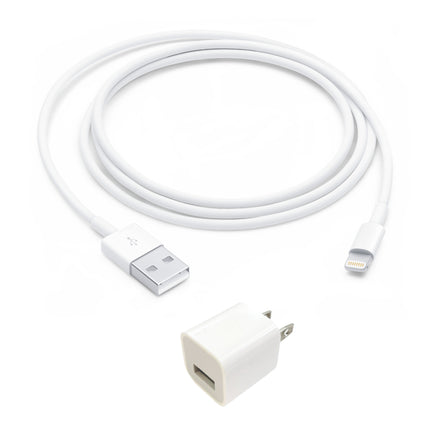 【純正バルク品】Apple Lightning - USBケーブル 1m +【中古】5W USB 電源アダプタ セット