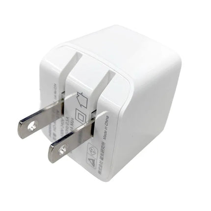 2台同時に充電できるUSB充電器 USB-A x2 ポート [HD-AC2U12WH]