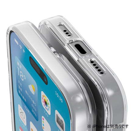 【処分特価セール】iPhone 16 Pro ハイブリッドケース ガラス スタンダード [PMCA24CHVCG1CR]