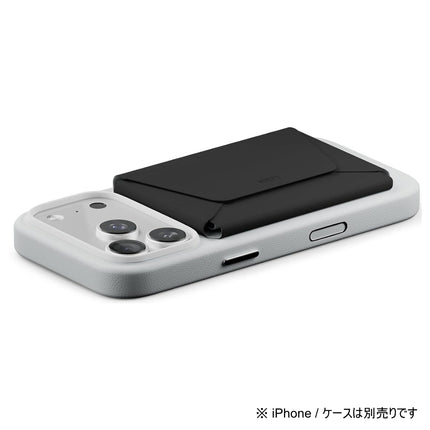 MOFT 多機能カードケース＆スタンド MagSafe対応 ジェットブラック [MB005S-1-JTBK]