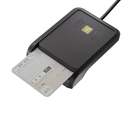 マイナンバーカード対応「タッチ式」「挿入式」両対応　ICカードリーダー  [SD-MYC03-B]