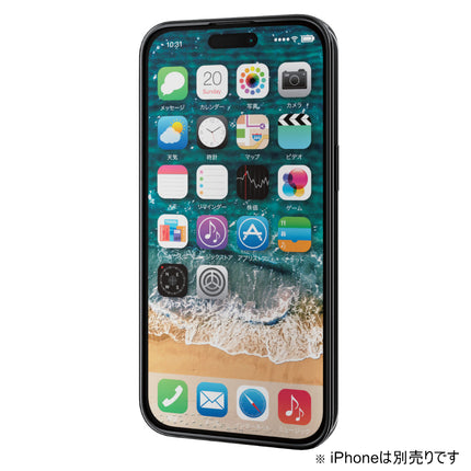 iPhone 15 Pro Max ソフトケース 極限 メタリック [PM-A23DUCTMKBK]