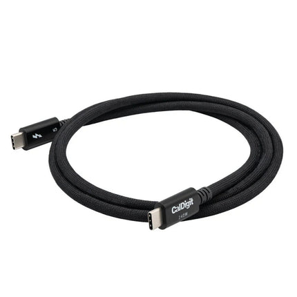 CalDigit Thunderbolt 5 Pro 編組ケーブル 1.0m  最大120Gbps 240WPD対応 [TBT5-P10BB-240]