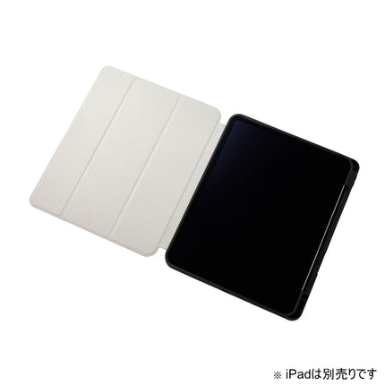 13インチiPad Air(M2/M3/M4) フラップケースPencil収納 スリープ対応 ブラック [TB-A24XSABK]