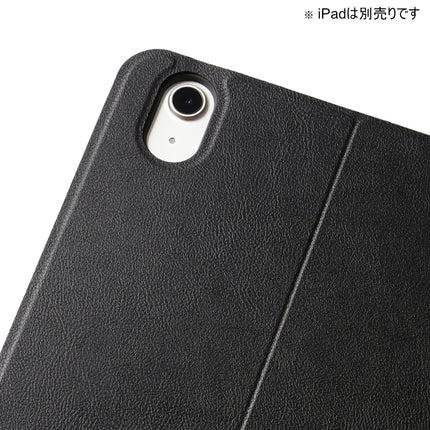 13インチiPad Air(M2/M3/M4) フラップケースPencil収納 スリープ対応 ブラック [TB-A24XSABK]