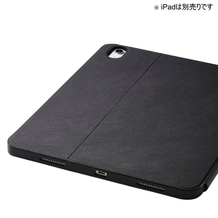 13インチiPad Air(M2/M3/M4) フラップケースPencil収納 スリープ対応 ブラック [TB-A24XSABK]