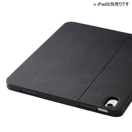 13インチiPad Air(M2/M3/M4) フラップケースPencil収納 スリープ対応 ブラック [TB-A24XSABK]