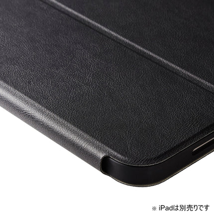 13インチiPad Air(M2/M3/M4) フラップケースPencil収納 スリープ対応 ブラック [TB-A24XSABK]