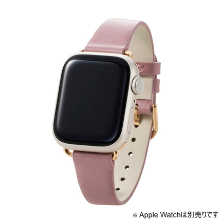 Apple Watch 41mm/40mm/38mm⽤ &meソフトレザーバンド アッシュピンク [AW-41BDLJPN]