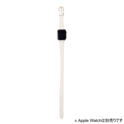 Apple Watch 41mm/40mm/38mm⽤ &meソフトレザーバンド オフホワイト [AW-41BDLWJWH]