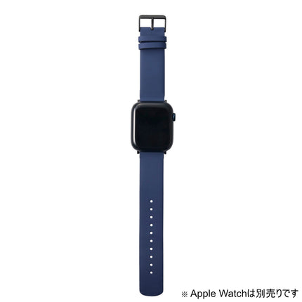 Apple Watch 49/46/45/44/42mm⽤ソフトレザーバンド ネイビー [AW-45BDLNV]