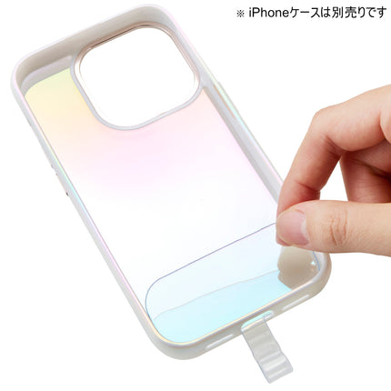 スマホハンドストラップ クリアリング ホワイト &me [P-STHCRWH]