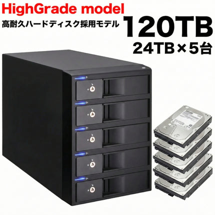 林檎派 Macbeth 5BayU32C RAID ハイグレード 120TB [RGH35M5BU32C-120T-HG]