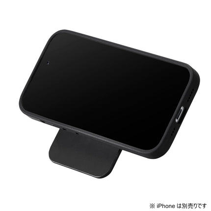 カードポケット付き スマートフォン用マグネットスタンド 薄型 [PWDSMSTCCBK]