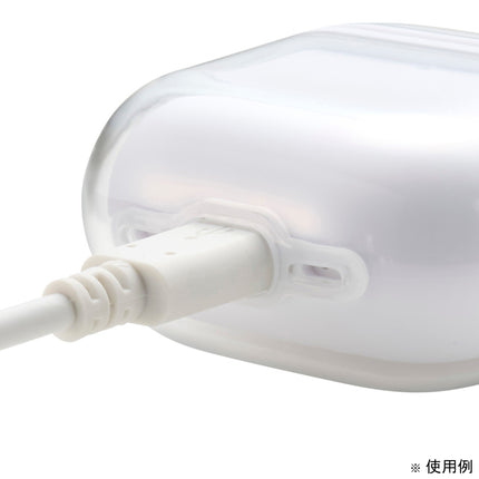 AirPods (第4世代)用 MUBRAIN ソフトケース エアバッグ ホワイト [AVA-AP06AIR2WH]