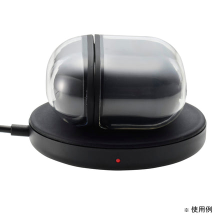 AirPods (第4世代)用 MUBRAIN ソフトケース エアバッグ ブラック [AVA-AP06AIR2BK]