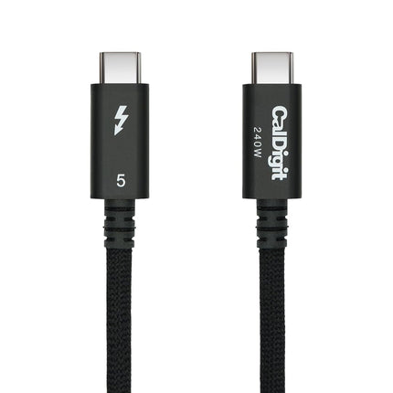 CalDigit Thunderbolt 5 Pro 編組ケーブル 1.0m  最大120Gbps 240WPD対応 [TBT5-P10BB-240]