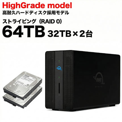 OWC GEMINI ストライピングモデル ハイグレード 64TB [OWCTB3GM000-S64T-HG]