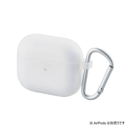AirPods (第3世代)用カラビナ付きシリコンケース クリア [AVA-AP3SCCR]