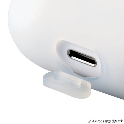 AirPods (第3世代)用カラビナ付きシリコンケース クリア [AVA-AP3SCCR]