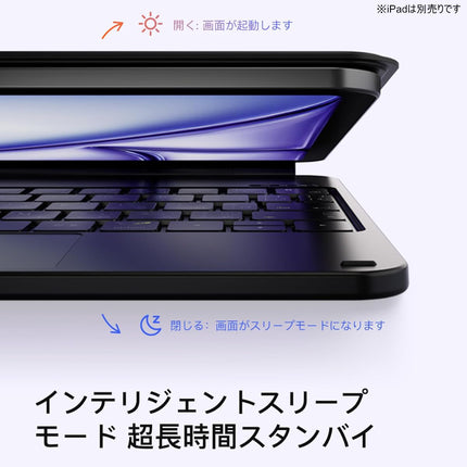 iPad11"(A16)対応 マグネットキーボード JIS日本語配列 ブラック [iPad11A16-MGKBCASE-BK]