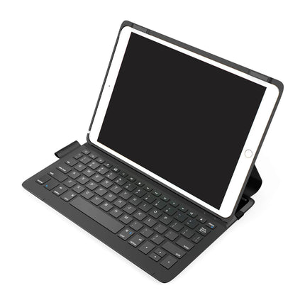 iPad第9世代/第8世代/第7世代(及びiPadAir第3世代、iPadPro10.5インチ)対応 軽量キーボード付きケース ブラック [iPad102-KBCASE-BK]