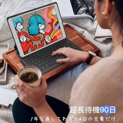 iPad第9世代/第8世代/第7世代(及びiPadAir第3世代、iPadPro10.5インチ)対応 軽量キーボード付きケース ブラック [iPad102-KBCASE-BK]