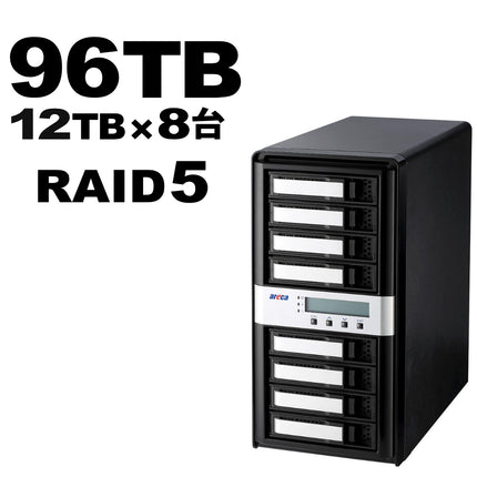 Areca Thunderbolt5 8ベイ RAID 96TB [ARC-8050T5U-8E-96T]