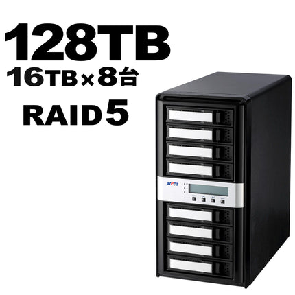 Areca Thunderbolt5 8ベイ RAID 128TB [ARC-8050T5U-8E-128T]