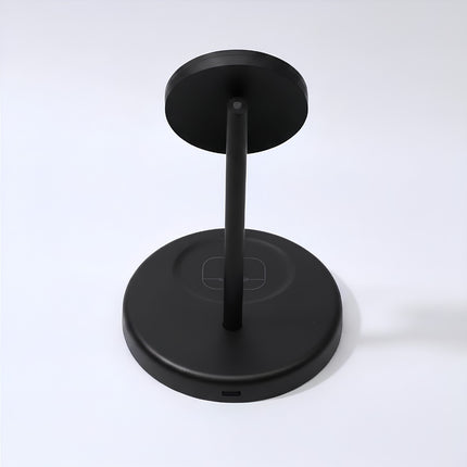 2-in-1 ワイヤレス充電スタンド ブラック [L-SYWLS-BK]