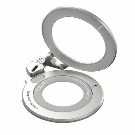 G09 デュアル MagSafe対応リングスタンド 3軸360°回転式 シルバー　[ALM28535]
