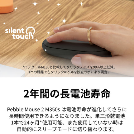 PEBBLE MOUSE 2 M350S　オフホワイト [M350SOW]
