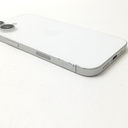 【決算特価！】iPhone 16 / 2024 / 128GB / ホワイト / 国内版SIMフリー / ランク:D / MYDR3J/A / A3286 【中古品管理番号:40510】