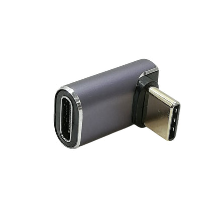 USB-C L字 縦方向変換アダプタ（USB4 40G対応）[40GUSBC-USBCLV-AD]