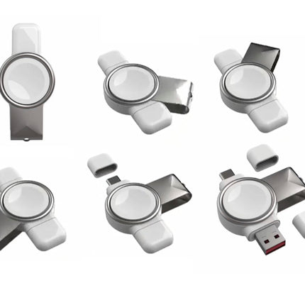 USB-A＆USB-Cポート付AppleWatchポータブル充電器 [APW-2in1Charger]