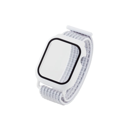 【処分特価セール】Apple Watch 41mm用フルカバーケース ファブリックバンド一体型 ホワイト [AW-21BBCFBWH]