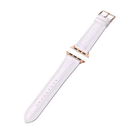 【処分特価セール】Apple Watch 45/44/42mm用ハイブリッドレザーバンド クロコホワイト [AW-45BDLHVCRW]
