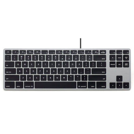 【今月のお買い得品セール】Matias RGB Backlit Wired Aluminum Tenkeyless keyboard for Mac-Space Gray 英語配列 [FK308LB]
