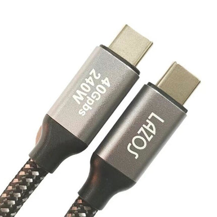 USB4 40Gbps対応 USB Type-Cケーブル PD EPR(240w)対応 1m [L-TCPE-B1]