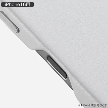 MOFT iPhone16 対応 MOVAS レザーケース ミスティーグレー ストラップ版 [MD020-1-i16-MCGY]