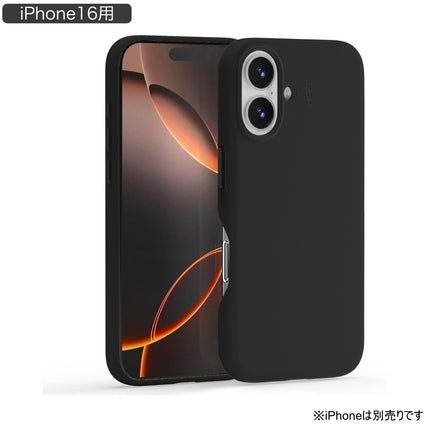 MOFT iPhone16 対応 MOVAS レザーケース ジェットブラック [MD020A-1-i16-JTBK]