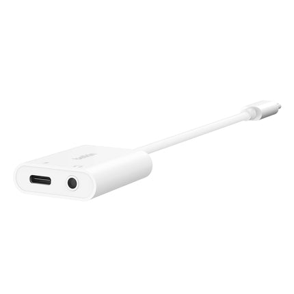 RockStar 3.5mmオーディオ+USB-C充電アダプターホワイト [NPA004btWH]