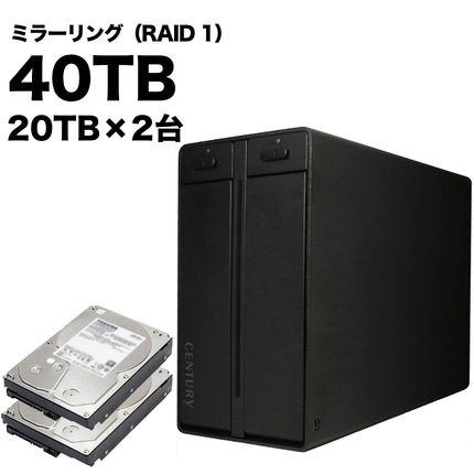 林檎派 Macbeth 2Bay2 ミラーリングモデル 40TB [RGH35M2B2-M40T]