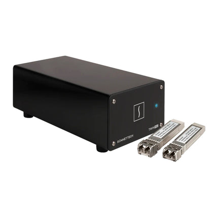 Twin10G SFP28 Thunderbolt Adapter (Dual-port • 10GbE • Includes two SFP28 transceivers) [TWIN10GM-SFP-TB]