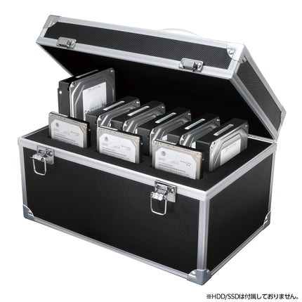 裸族のハードなケース（3.5インチHDD×6台＋2.5インチHDD/SSD×3台収納）[CRHC-002/BK2]