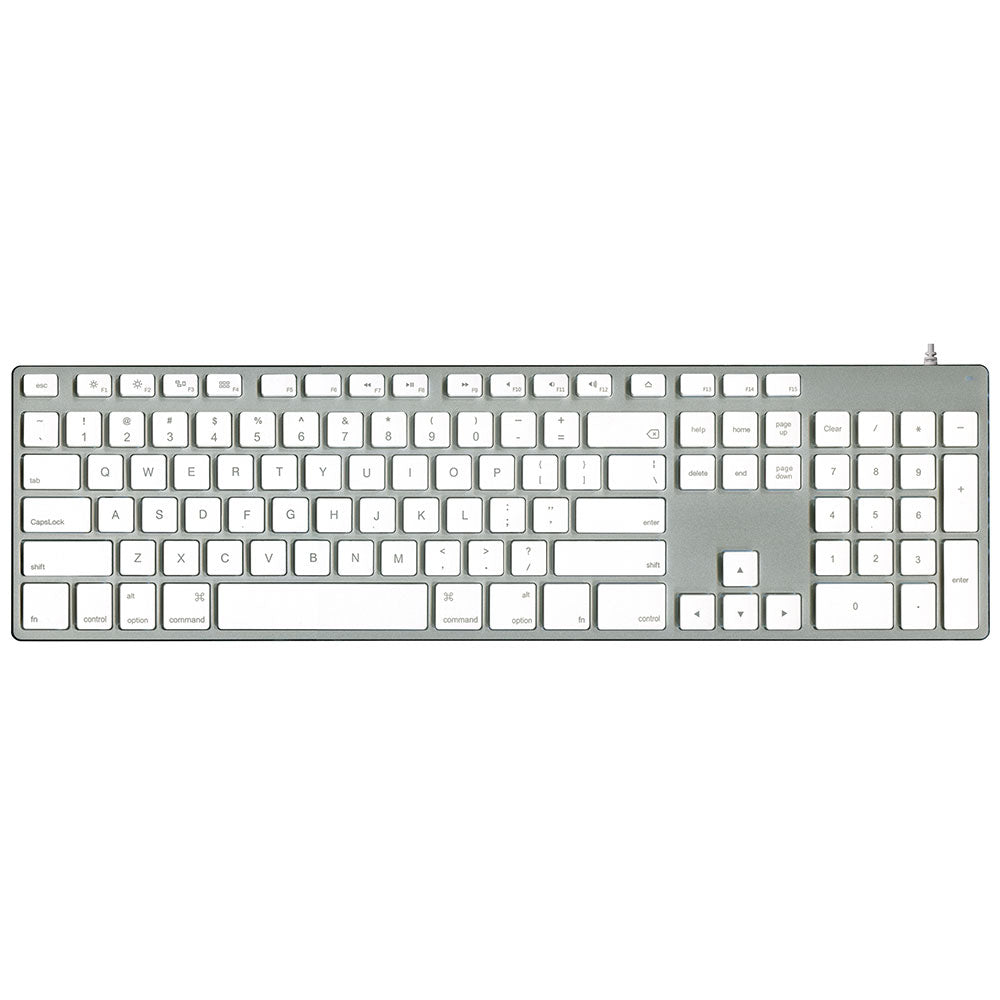 Mac用アルミキーボード英語配列 シルバー [KB-USB-AL] ¥5,980