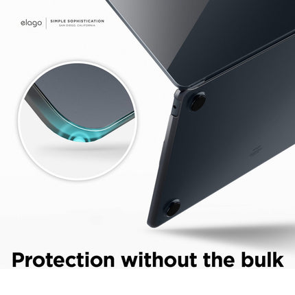 SLIM HARD CASE for MacBook Air 13.6インチ M4/M3/M2 Dark Grey [EL_M21CSPCSM_GY]